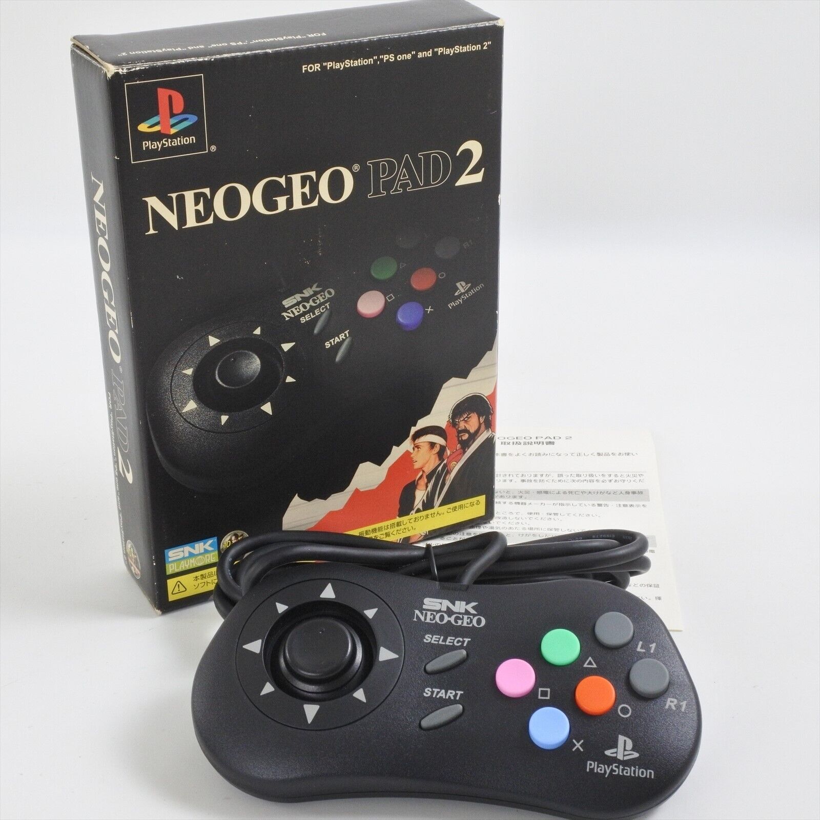 SNK NEOGEO PAD 2 Control Pad Neo Geo Boxed For Playstation PSone PS2 2647 SNK NEOGEO PAD 2 Control Pad Neo Geo Boxed For Playstation PSone PS2 2647
