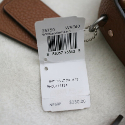 NWT COACH Saddle Rivet Stud Pebbled Leather Dakotah Mini Crossbody Swing Bag NEW NWT COACH Saddle Rivet Stud Pebbled Leather Dakotah Mini Crossbody Swing Bag NEW