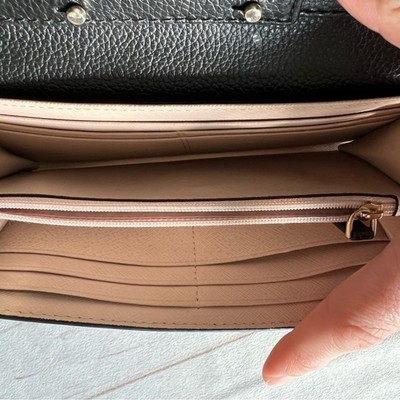Kate Spade Black Eva Wallet on Crossbody Golf Chain