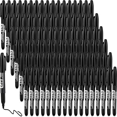 Thenshop 300 Pack Permanent Markers Bulk Set Fine Point Marker Pens Waterproof M