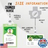 I'm Not The Nurse Retractable Badge Reel, Funny ID Clip Name Tag Card Gift for Nursing Student Doctor RN LPN Medical Assistant Work Office Alligator Clip