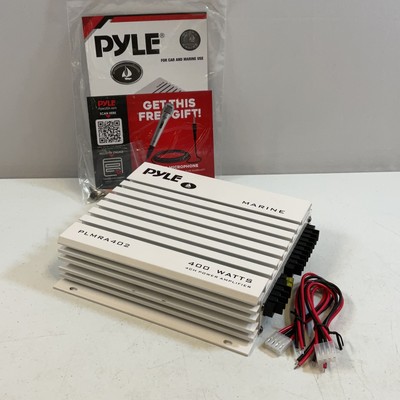 Pyle PLMRA402 Elite Series White Waterproof 4 Channel Hydra Marine Amplifier