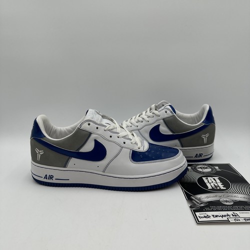 Nike Air Force 1 Low Kobe Bryant Sample White Blue Fat Joe's Sz 13