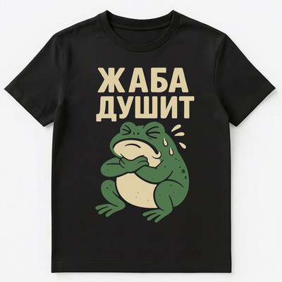 Funny Russian Language Saying About Jealousy Toad Choking Unisex T-Shirt