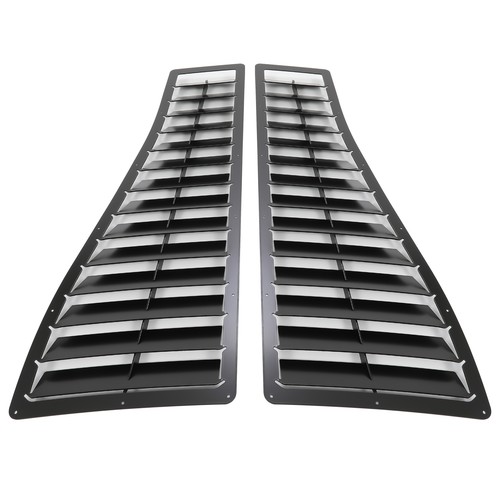 Pair Steel Vented Heat Extractor Hood Louvers For Camaro Z28 IROC-Z IROC 85-90