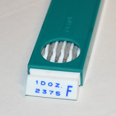 12 Berol Turquoise Eagle Drawing Leads 2.375mm 5in Black F 2375