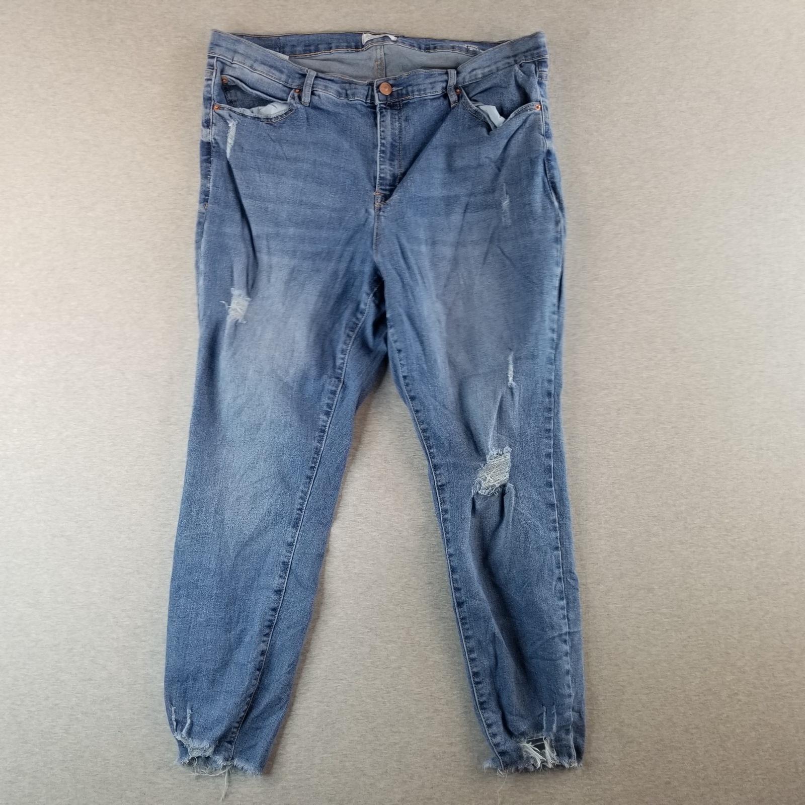 Nicole Miller Jeans Women's Sz 16 Blue Wash Stretch Comfort Indie Normcore