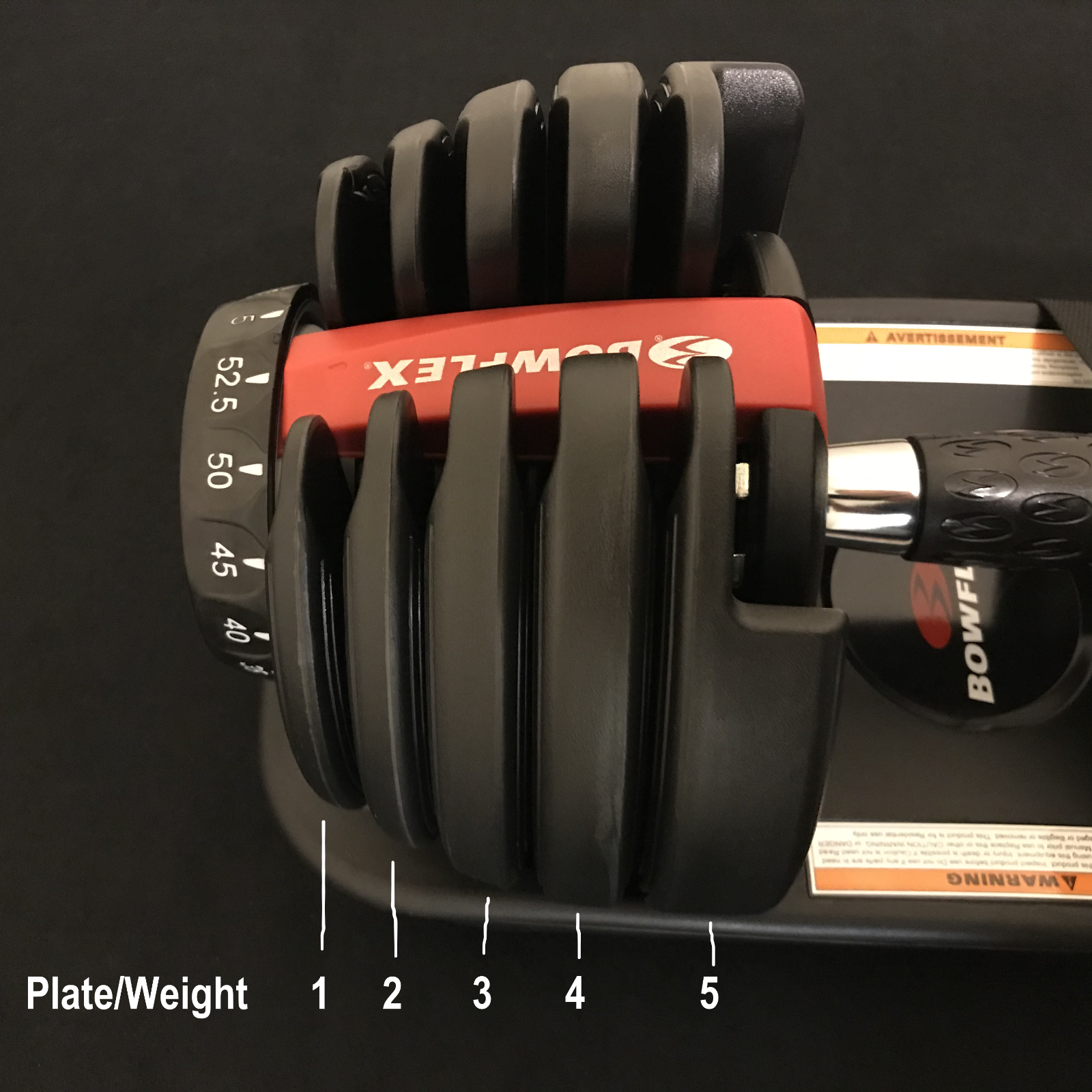 NEW SERIES 2 ONLY - Bowflex SelectTech 552 Dumbbells Replacement Plate Weight