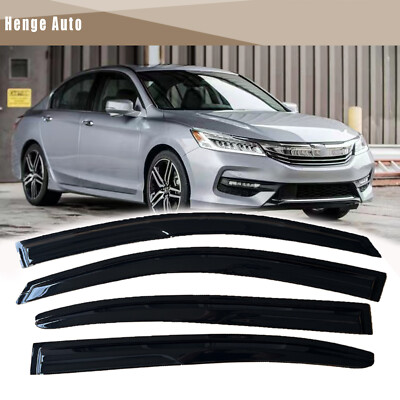 Window Visor Vent For 2013 2014 2015 2016 Honda Accord Sedan Rain Guard