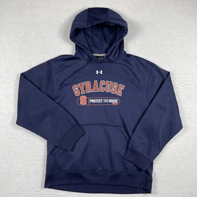 Syracuse Orange Sweatshirt Mens Medium Blue Hoodie Pullover NCAA Basketball Cuse
