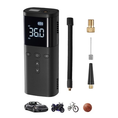 ZXZYHFTY Tire Inflator Portable Air Compressor, Cordless Super Fast Inflate A...