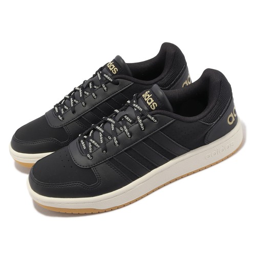 

Adidas Hoops 2.0 Core Black White Tint Gum Мужская повседневная обувь LifeStyle GZ7968, Черный, Hoops 2.0