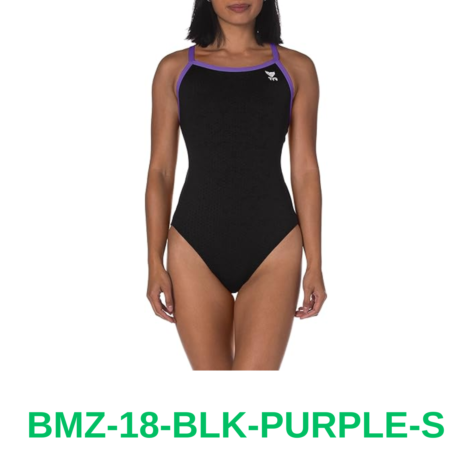 TYR Women's Hexa Diamondfit Swimsuit, Black/Purple, 30 ~ BMZ 18
