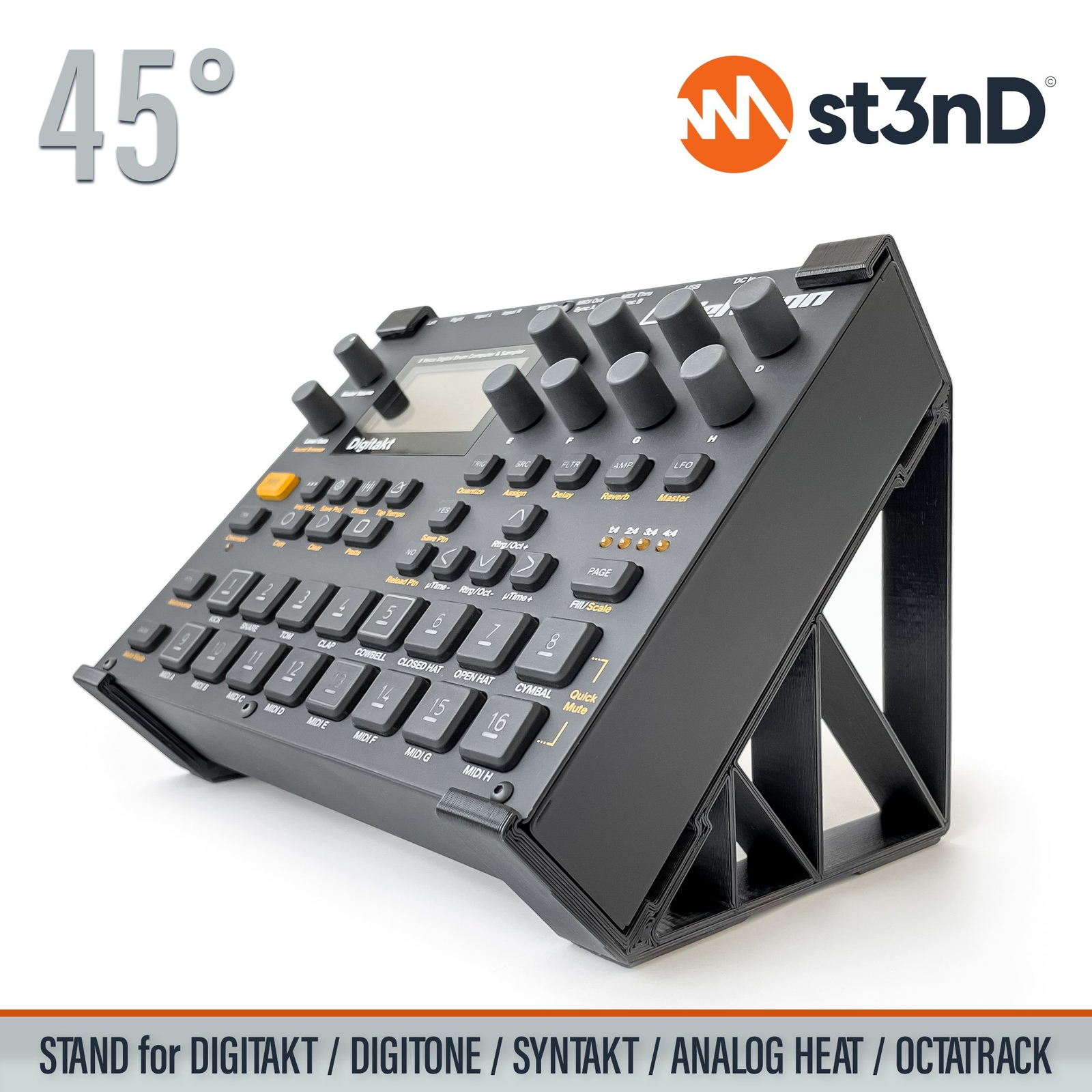 STAND for ELEKTRON Digitakt / Digitone / Syntakt / Analog Heat Mk1 & Mk2 /