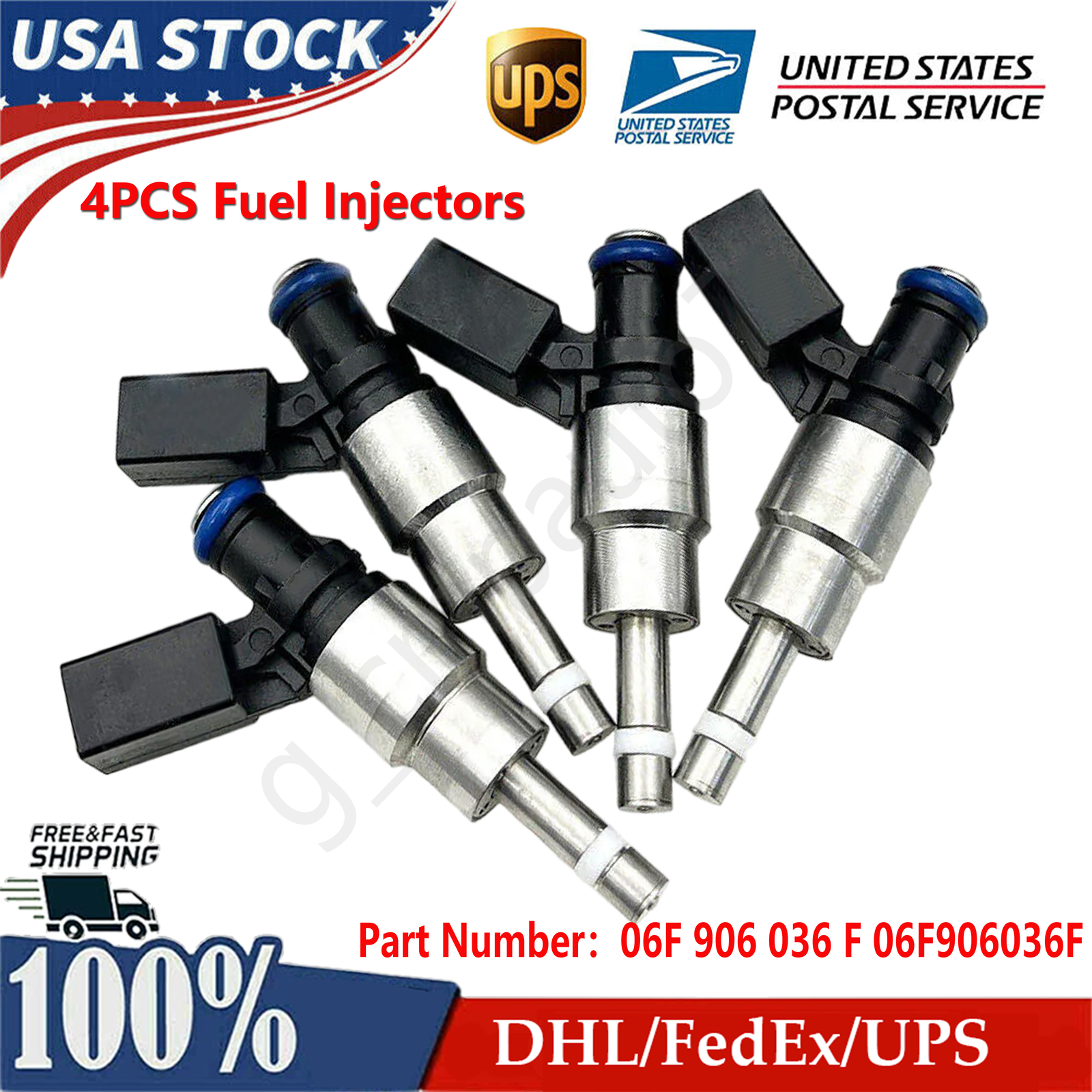 NEW 4pcs Fuel Injectors 06F 906 036 F For Audi TT Quattro VW Golf