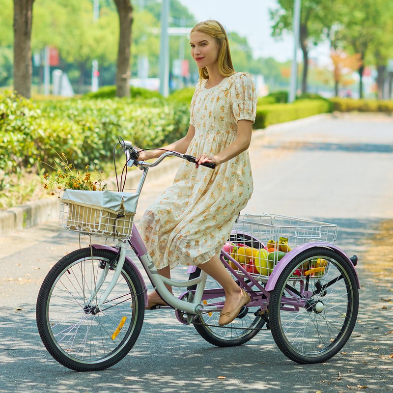 Secondhand 24" Adult Tricycle Bike w 7 Speed Gear Front&Rear