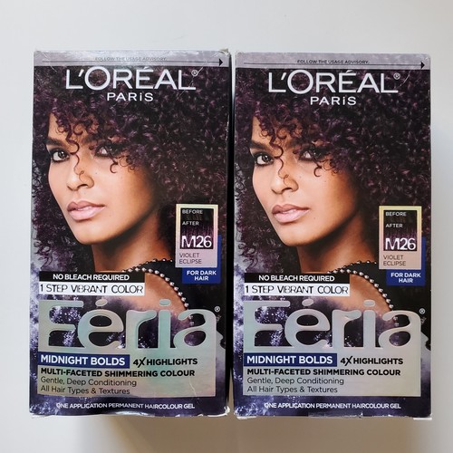 L'Oreal Feria Midnight Bolds Permanent Hair Color M26 Violet
