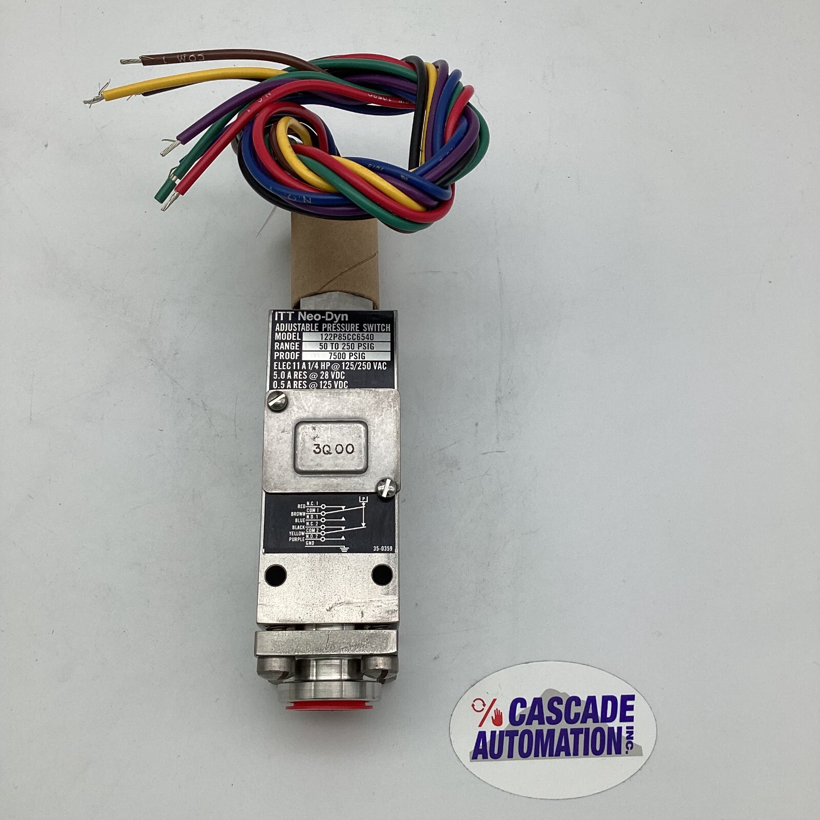 ITT NEO-DYN 122P85CC6540 ADJUSTABLE PRESSURE SWITCH | eBay