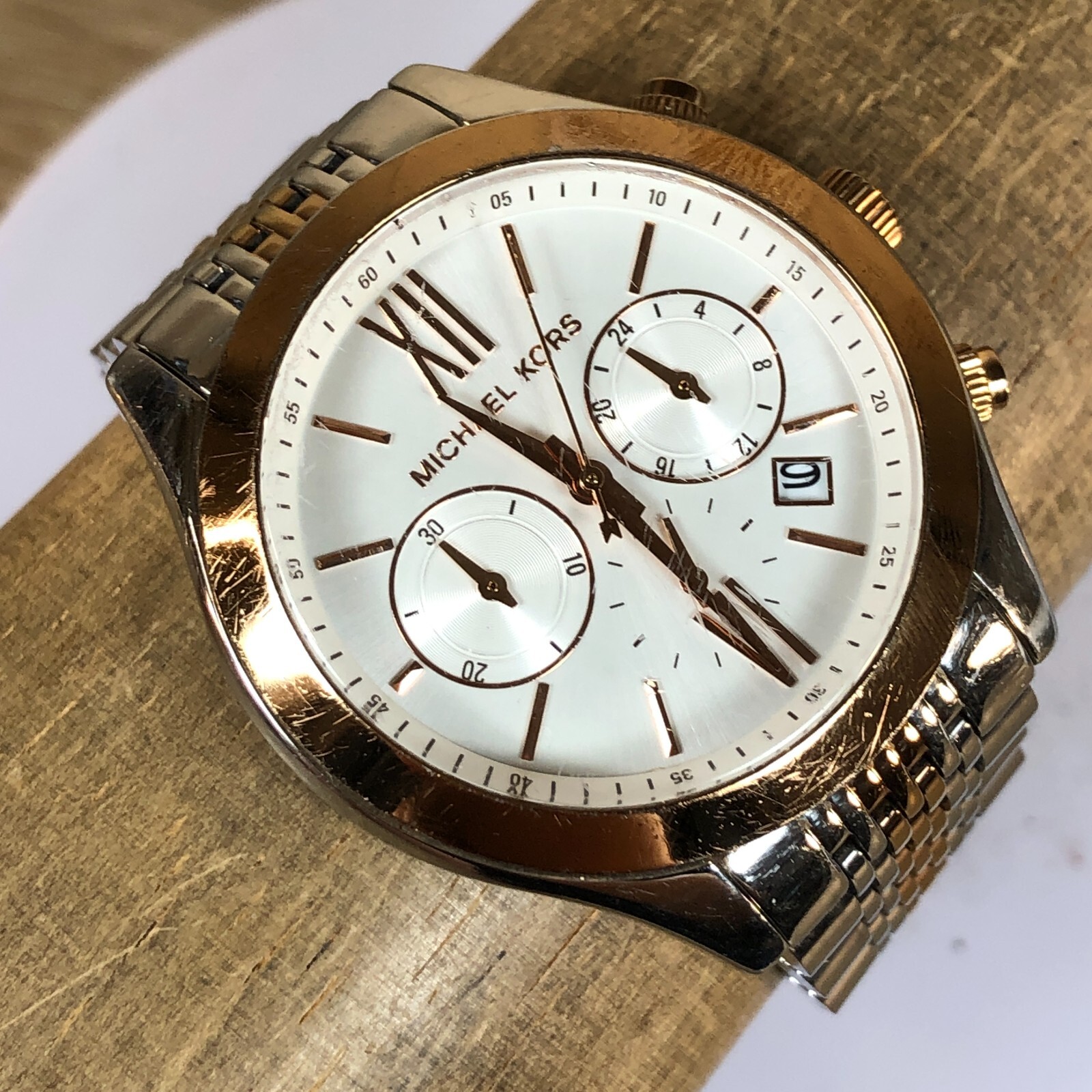 ❨美品❩ マイケル コース ツートン ブルックトン 時計 MK5763/男女兼用 Michael Kors Two Tone Brookton Watch MK5763 | eBay