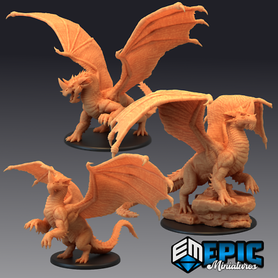 BLUE DRAGON - Dungeons and Dragons Miniatures, D&D, Epic Miniatures, Fantasy