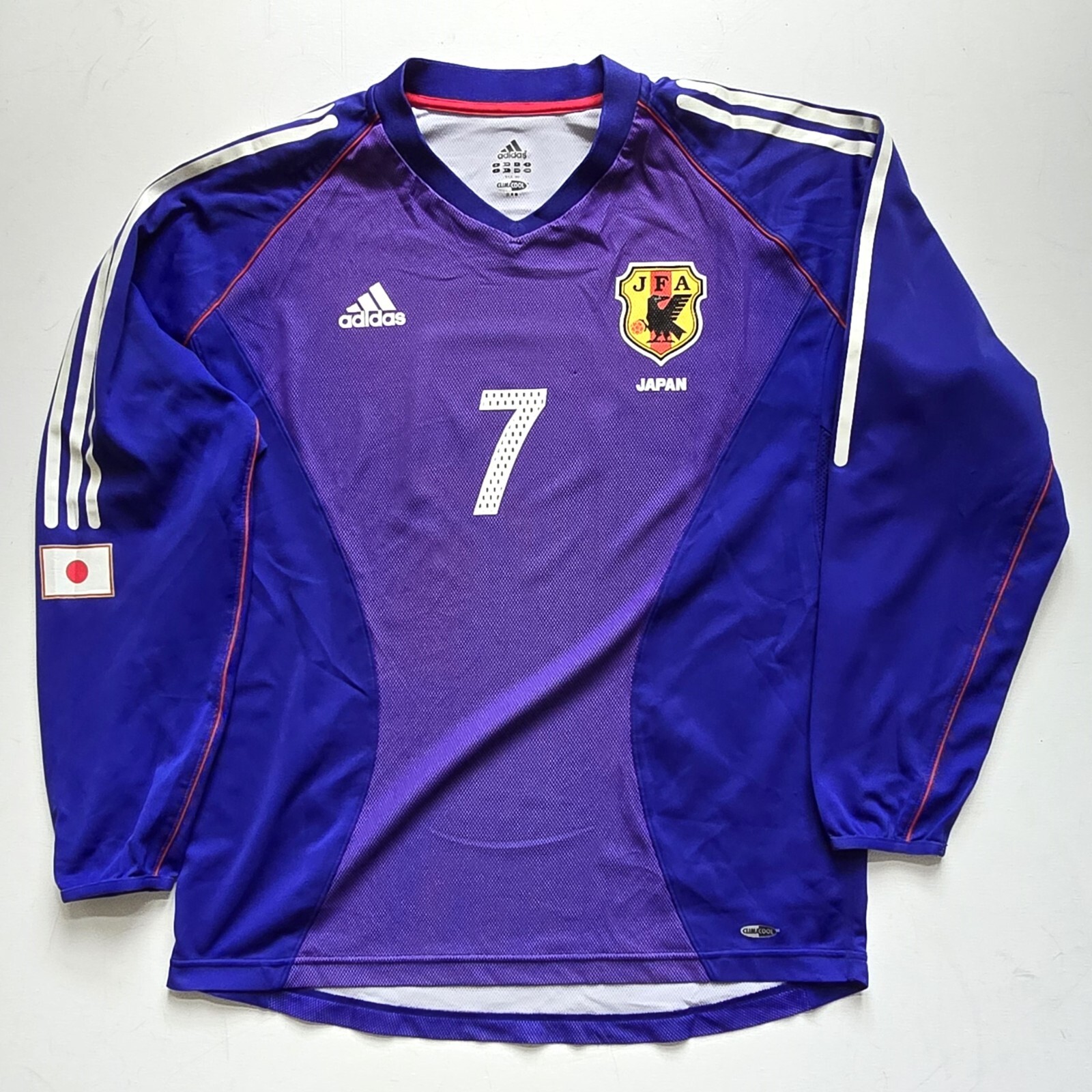 応援グッズ 99-00 vintage adidas soccer japan game L Vintage 2002 Adidas Japan Home Kit Soccer Football Shirt