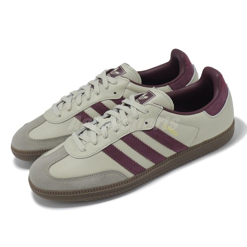 adidas Originals Samba OG Putty Серая бордовая мужская повседневная обувь унисекс ID1482