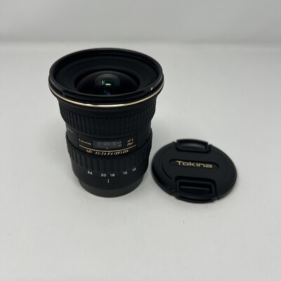 Tokina AT-X Pro 12-24mm f/4 SD IF DX Wide Angle Zoom Lens for Canon EF