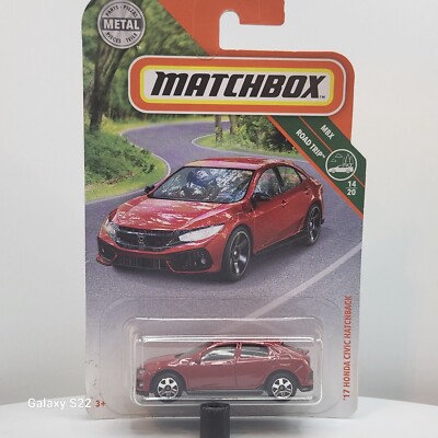 Matchbox 2017 Honda Civic Hatchback Red 2018 MBX Road Trip 14 of 20 L47