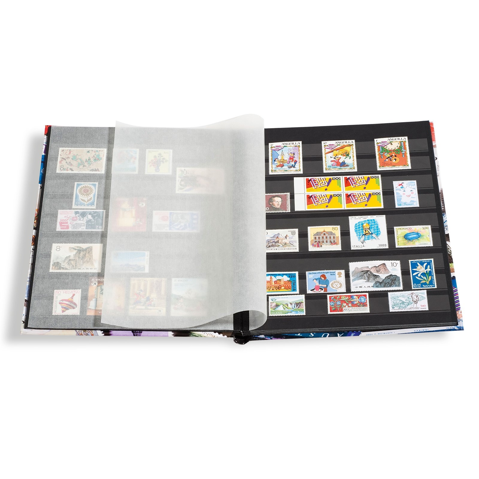 Stamp Collection Album Stock Book A4 9 x 12 32 Black Pages ...