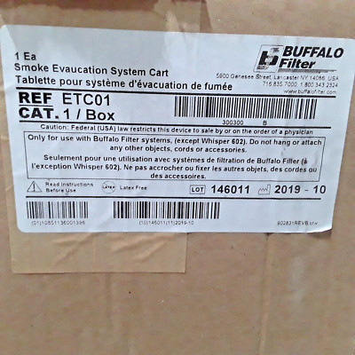 ETC01 - BUFFALO FILTER - SMOKE EVACUATION SYSTEM CART - NEW