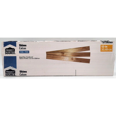 Pine Wood Shims 42 Ct Project Source 12 in 3728265 Split Resistant 1-1/4in Wide
