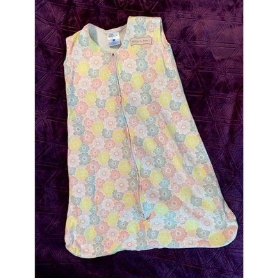 Halo Sleepsack Medium 16 to 24 pounds floral yellow gray pin