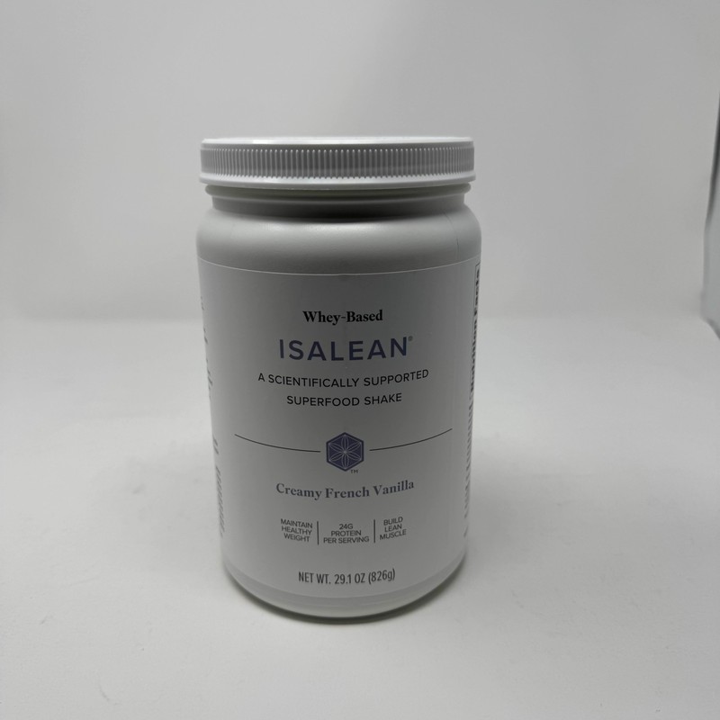 Isagenix IsaLean Protein Shake French Vanilla 29.1 Oz SuperFood Meal