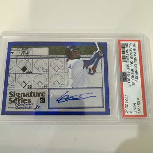 2019 Donruss Signature Series Blue Vladimir Guerrero Jr Auto /99