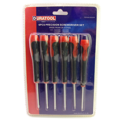6-pc Precision Torx / Phillips Driver Set T5 T6 T7 T8 #0 #00