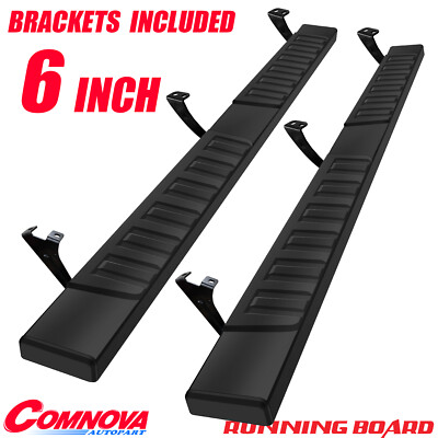 6'' Nerf Bar Running Board Side Step Fit 2007-2021 TOYOTA Tundra Double Cab BLK