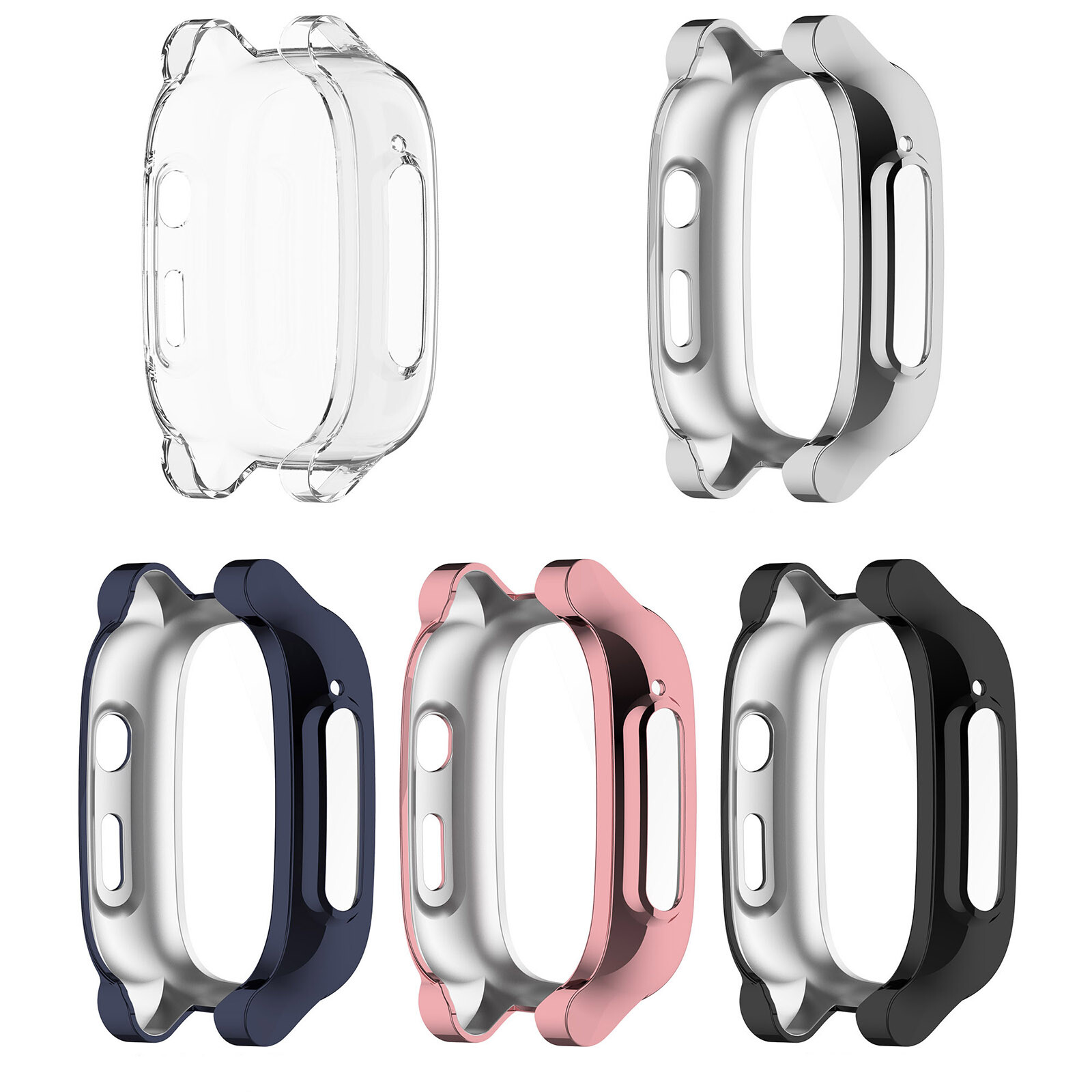 IVoler 3 Pezzi Cover Con Vetro Temperato Per Amazfit GTS 4 Copertura Completa Custodia Rigida A 991262