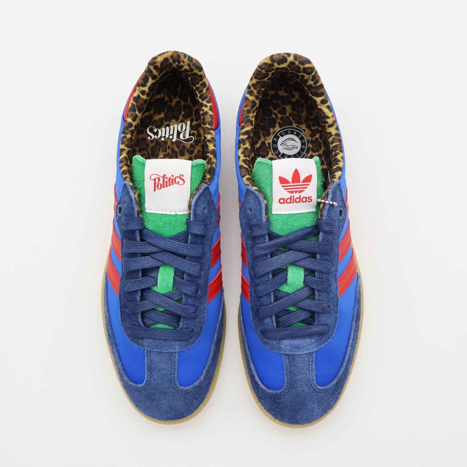 Pre-owned Adidas Originals Ie0173 Sneaker Politics  Consortium Samba Blue Bird (men's)