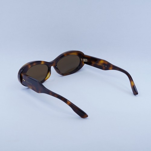 Pre-owned Gucci Gg1527s 002 Havana/brown 54-17-145 Sunglasses Authentic