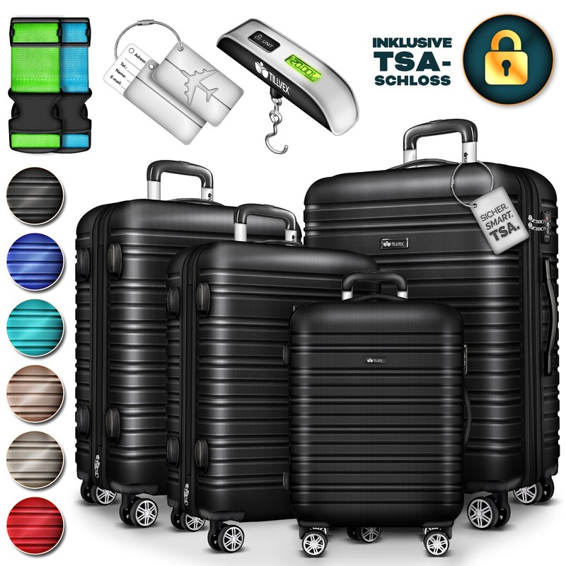 TillvexÂ® Reisekoffer Set Koffer Hartschale Trolley Kofferset Tasche S-M-L-Xl