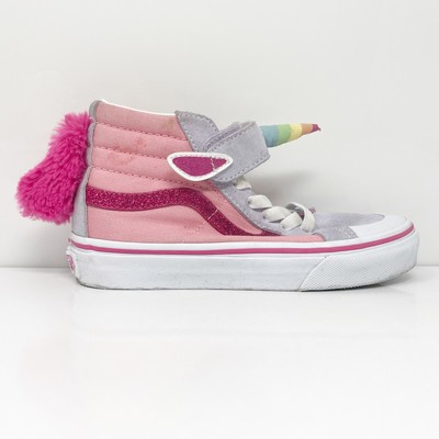 Vans Girls Sk8 Hi 721454 Серые повседневные кроссовки, размер 13,5