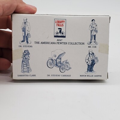 LIBERTY FALLS THE AMERICANA PEWTER COLLECTION AH47 Still in Box Vintage 