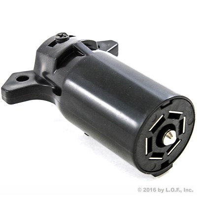 Trailer End 7 way Round RV Style Light Plug Connector - FREE SHIPPING!!