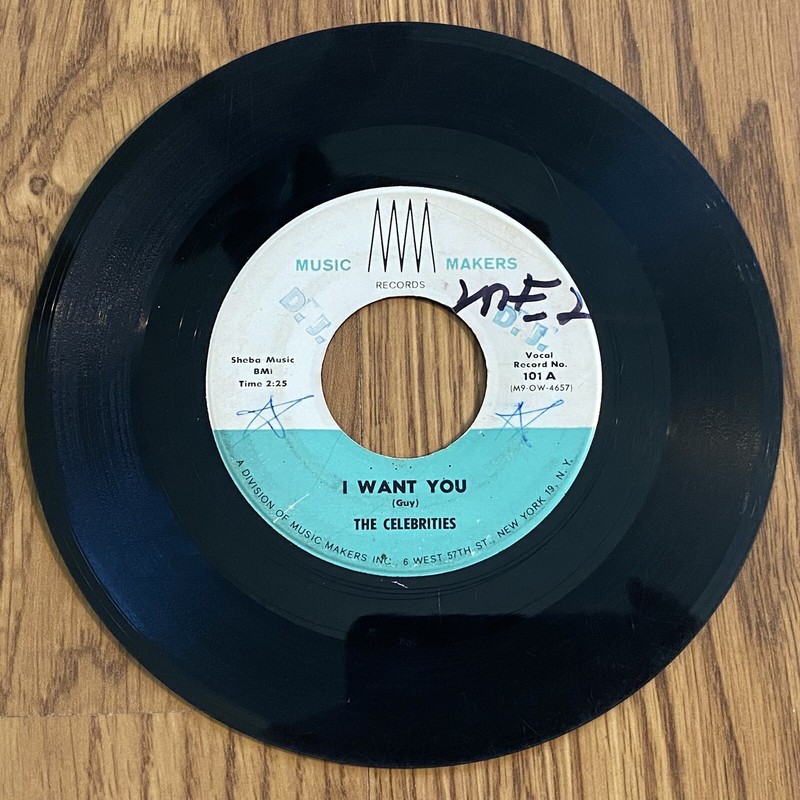 HEAR! RARE DOO WOP 45 Celebrities I Want You Mambo Daddy MUSIC MAKERS ORIG