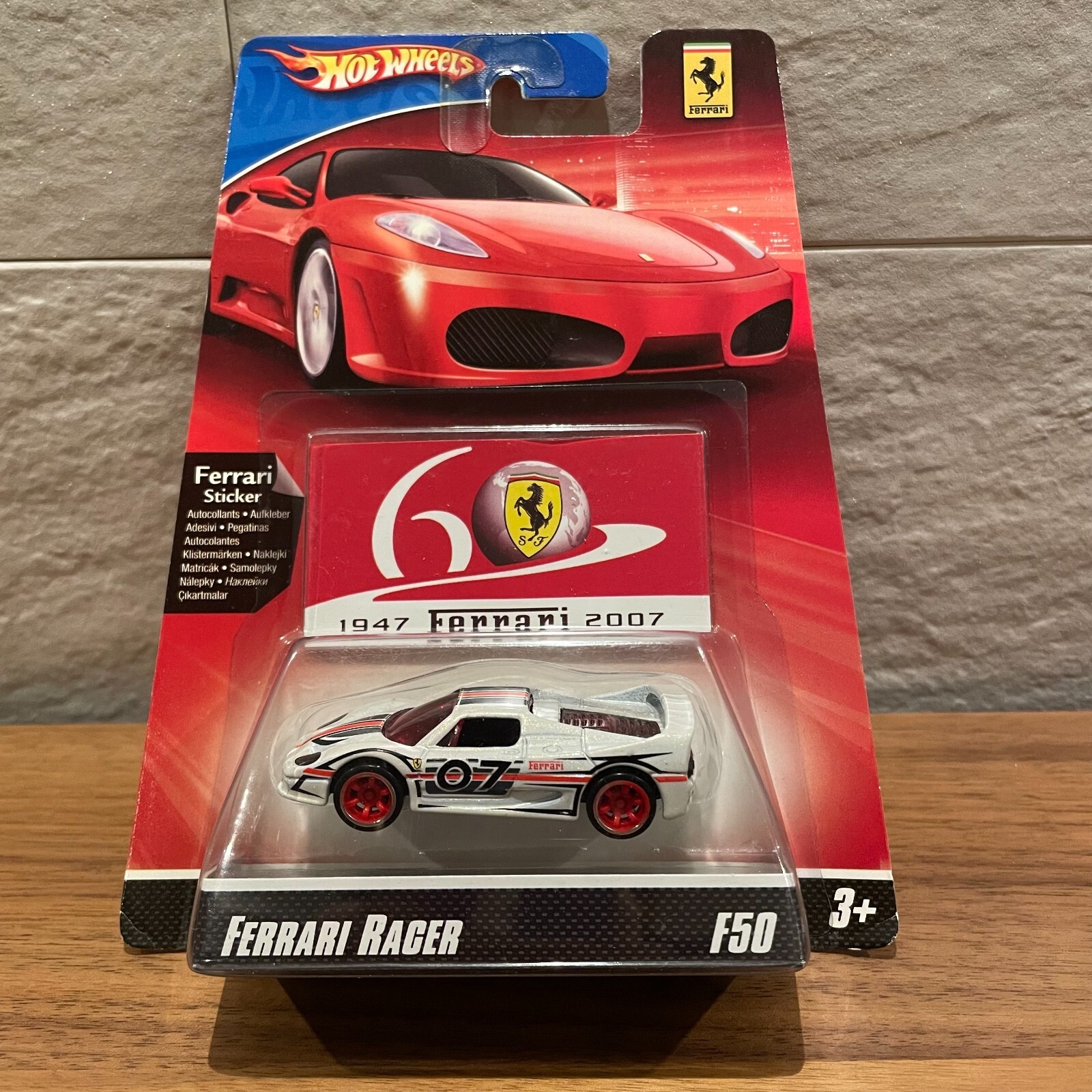 Hot Wheels Ferrari Racer F50 White 60th Anniversary