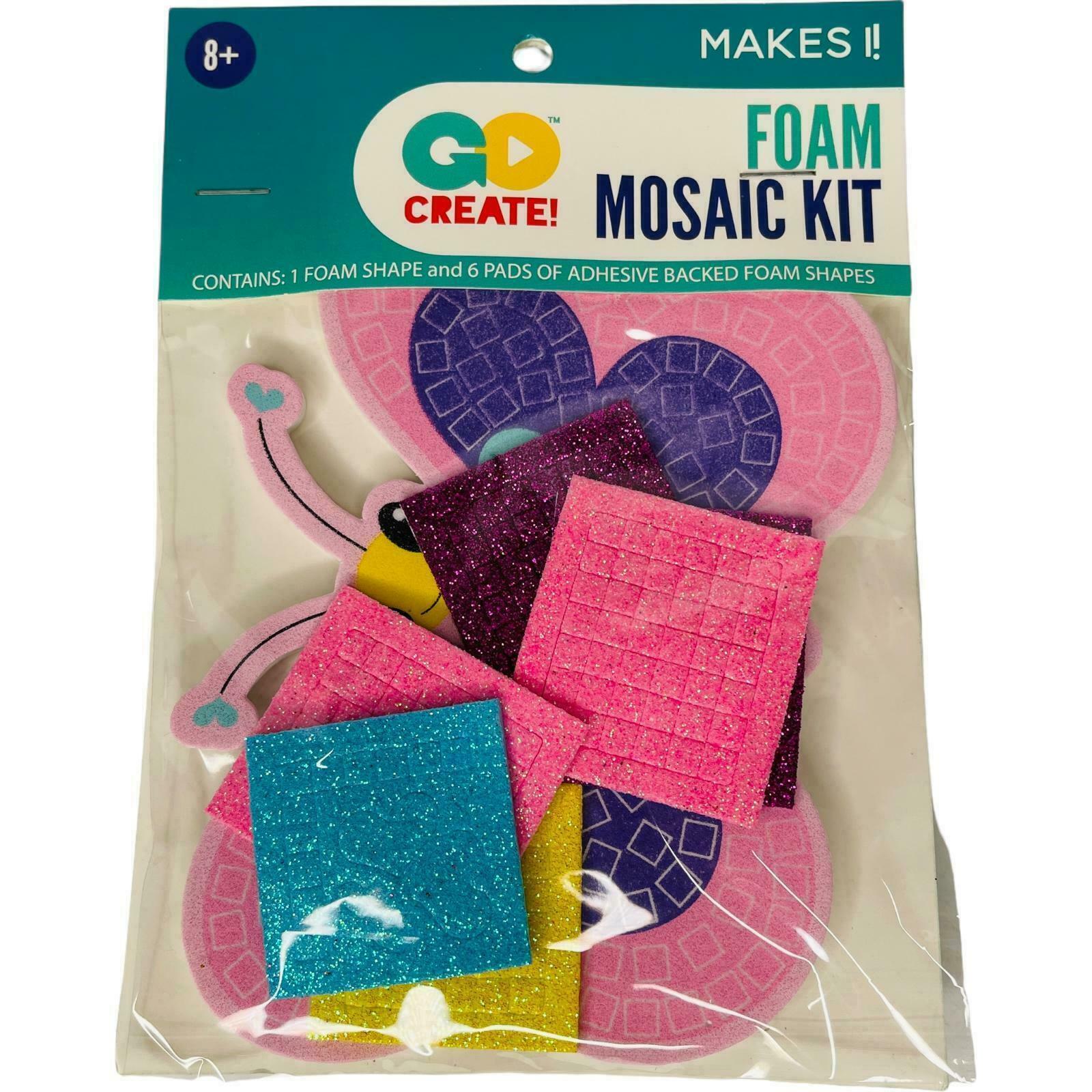 New Image Group Foam Mosaic Kit Butterfly Go Create Ages 8+