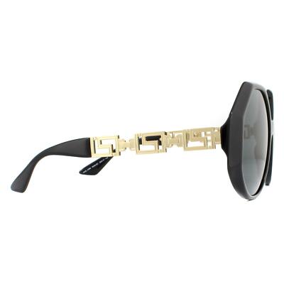 Pre-owned Versace Sunglasses Ve4395 534587 Black Dark Gray