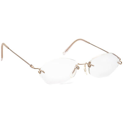 Kazuo Kawasaki Eyeglasses Kooki MP-631 Titanium Gold Rimless