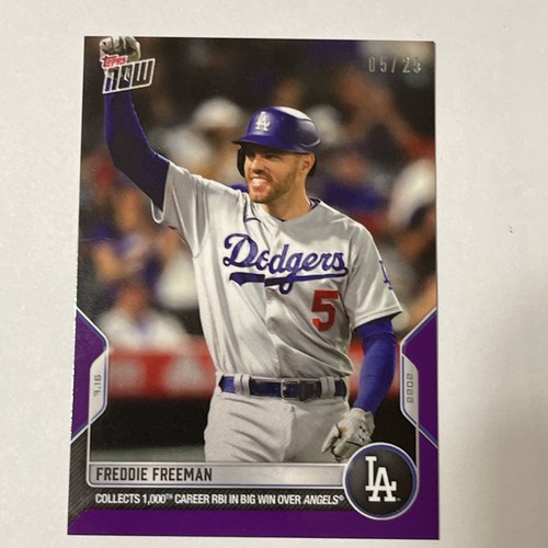 2022 MLB Topps NOW 547 FREDDIE FREEMAN LA DODGERS Purple 5