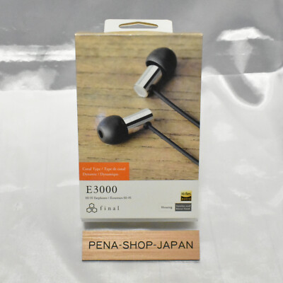 New Final E3000 FI-E3DSS stainless steel body dynamic type earphone Japan